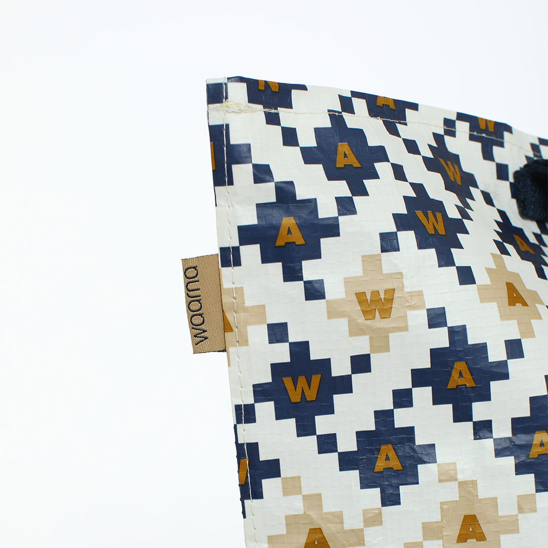BLUE WOVEN BAG