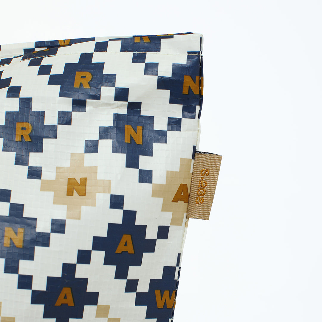 BLUE WOVEN BAG
