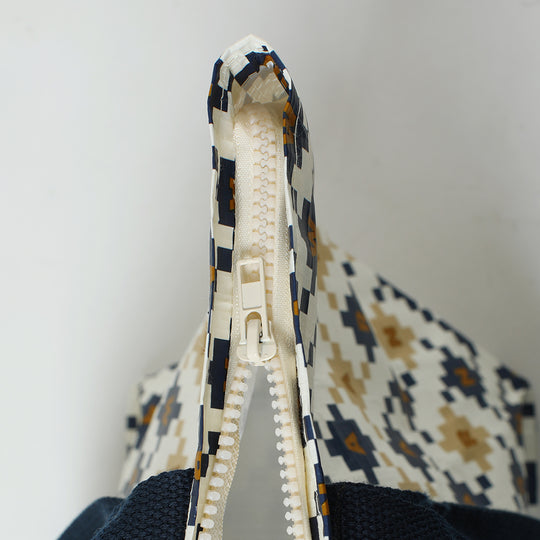 BLUE WOVEN BAG