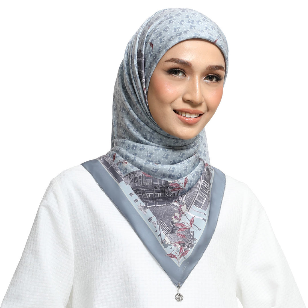 WARISAN IN SQ SILVERY BLUE